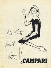 CAMPARI BITTER PUBBLICITA ANNO