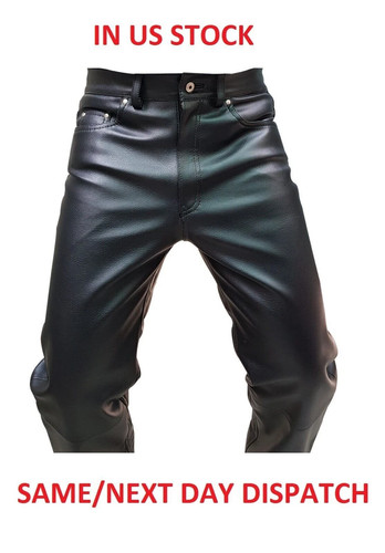 Jeans uomo biker vera pelle