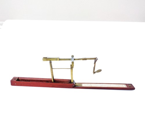 Antique folding mahogany coin - antique,