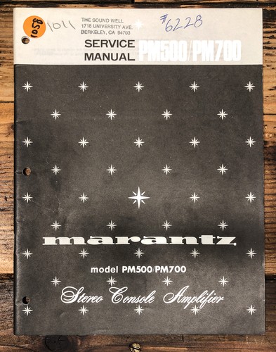 Marantz pm500 pm700 - marantz,