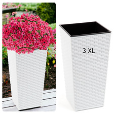 Fioriera bianca effetto