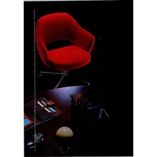 La sedia Saarine disegnata per Knoll di Eero Saarinen 1969 pubblicità SJ4