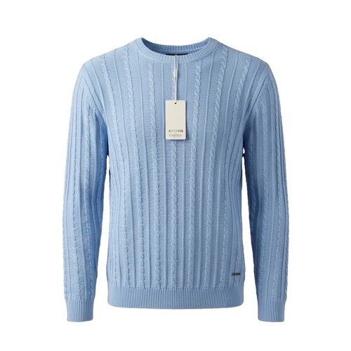 Pullover uomo azzurro - uomo, trecce