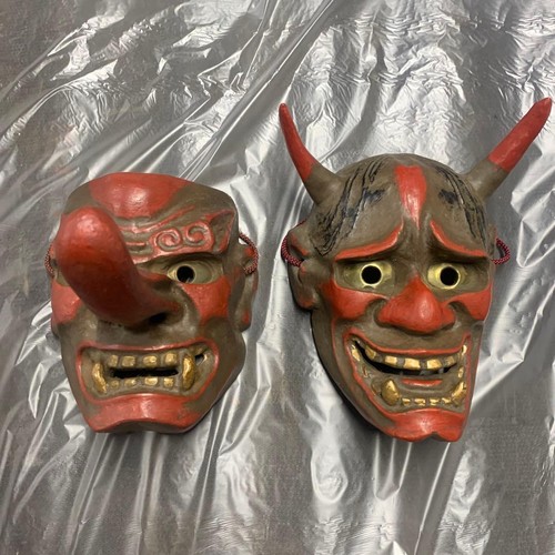 Set maschera nippon - oni, tengu