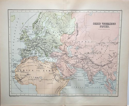 1885 antico classica mappa - 1885,
