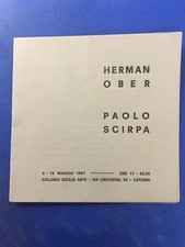herman ober paolo scirpa  libretto mostra 1967