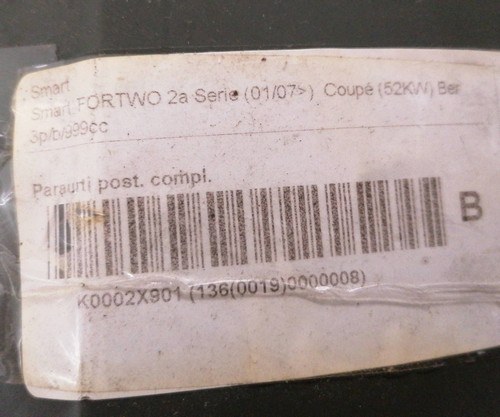 Paraurti post centr - post., centr.