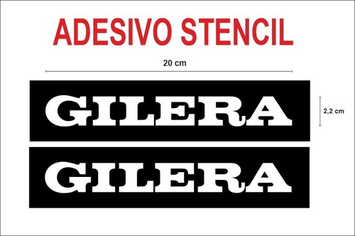 Adesivi stencil gilera logo - gilera,