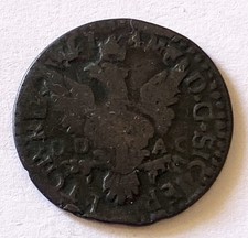 HN Palermo - Savoia Vittorio Amedeo II 1717 TS grano AE  MIR#901 NC r212