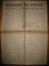 GAZZETTA DEL POPOLO  14/7/1929