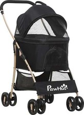 AllMyPets Passeggino per Cani Pieghevole Trasportino Rimovibile 82x49.5x98cm