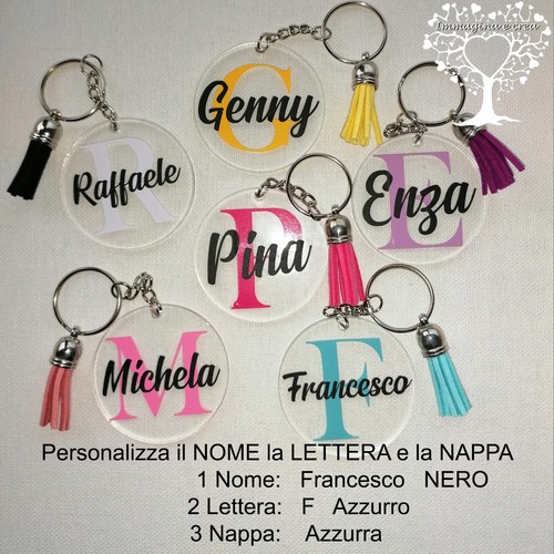 Portachiavi personalizzato con - portachiavi,