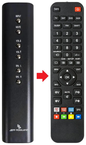 Telecomando adatto per - , jeff