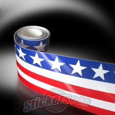 Adesivo fascia striscia AMERICA cm120x7 BANDIERA AMERICANA  stripes