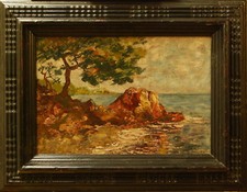 NAVY, GULF WITH ROCKS -