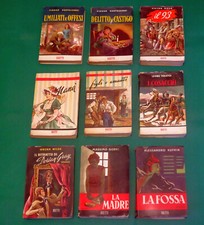 Lotto 9 (nove) Libri editore BIETTI con copertine illustrate anni '50 '60