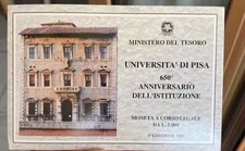 UNIVERSITA' DI PISA 5000 LIRE