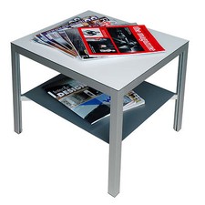 Tavolino leggero in alluminio