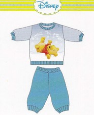 Pigiama bimba - bimbo. Maniche lunghe. Caldo cotone. DISNEY baby, WINNIE WD10681