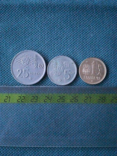 Lotto spagna monete 1 - lotto, 25/5/1