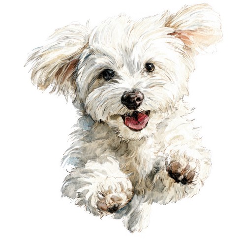 Adesivi cane maltese - adesivi,