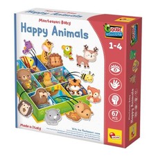 Lisciani Gioco prescolare Happy Animals 1-4a MONTESSORI BABY 92772