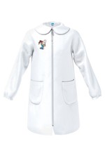 Grembiule bambina elementare con zip e ricamo 33GR4219 SIGGI
