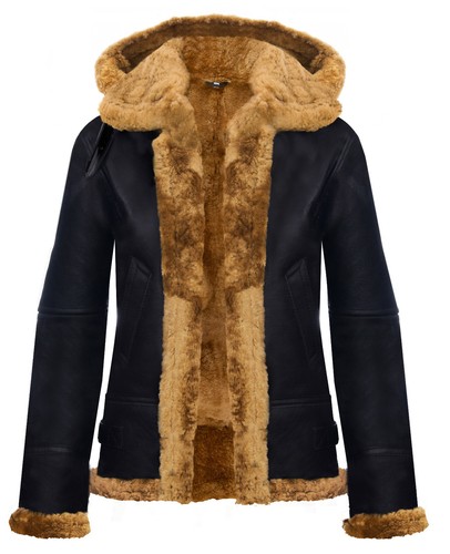 Donna con cappuccio pelle - donna,