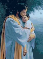 SCHEMA SCHEMI PUNTO CROCE GESù CON BAMBINO QUADRO GESU'