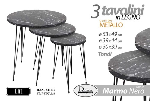 Set tavolini tavolo tondo - tavolo,