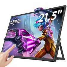 UPERFECT 21,5 Pollici Monitor Touch Screen Portatile 120 Hz con VESA Grande Gaming