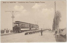 SALUTI DA MESTRE - CAVALCAVIA DELLA TRAMVIA MESTRE TREVISO - TRAM (VENEZIA)