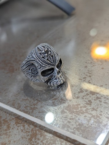 Anello argento 925 teschio - anello,