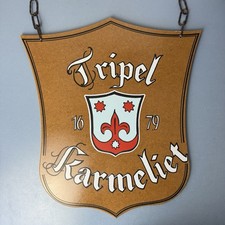 Insegna Birra Tripel Karmeliet Originale da Pub da Collezione
