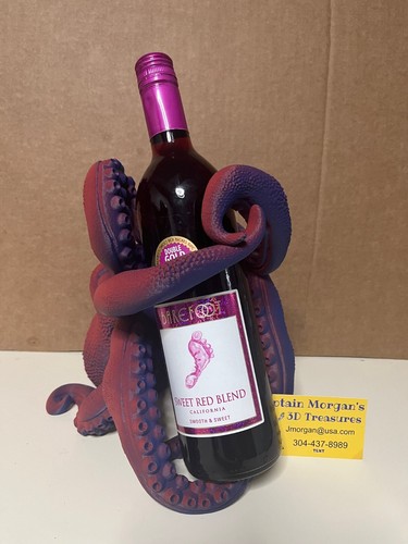 Portabottiglie vino polpo - portabottiglie,