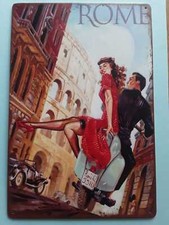 Tabella in metallo retro'