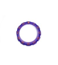 Ghiera viola indici arancioni per swatch scuba new acquachrono 38,3mm
