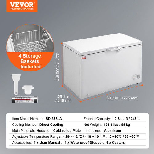 Vevor congelatore 345l - vevor,