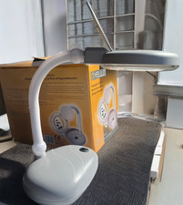 Lampada con Lente Ingrandimento 3x–10x YELLO da Tavolo – Cucito, Lettura