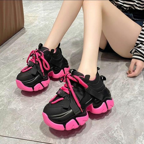 Sneakers chunky platform - sneakers, nero