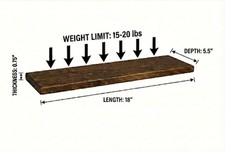 Scaffale Galleggiante 18"