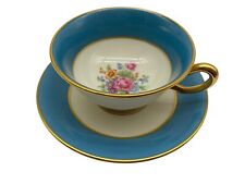 LENOX Stradivarius Blue Teacup and Saucer Retired Vintage Dinnerware Collectible