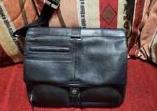 Piquadro borsa ufficio tracolla organizzata in pelle nera porta PC 15" BY8441