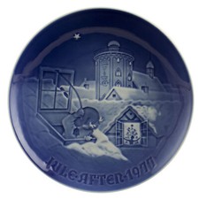 ROYAL COPENHAGEN BING&GRONDAHL PIATTO DI NATALE 1977 ORIGINALE PORCELLANA PRIMA 