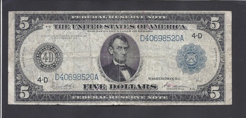 Banconota dollari 1914 - dollari,