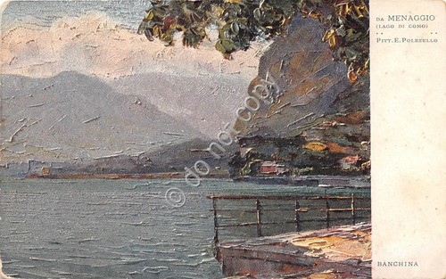 Cartolina illustrata polesello - cartolina,