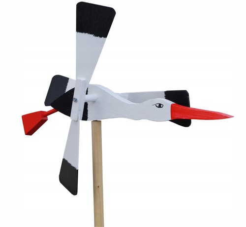 Mulino vento legno cicogna - , –