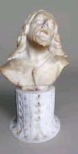Scultura in alabastro statua mezzo busto Di Cristo arte Fine XVIII/XIX secolo
