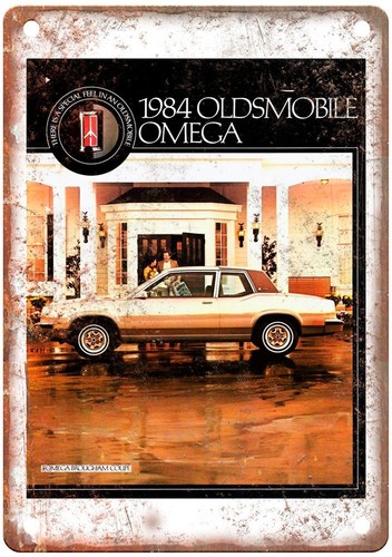 Insegna metallo oldsmobile - insegna,