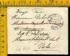 WW1 Prima Guerra Posta Militare franchigia Austria Trieste Pola aq 437